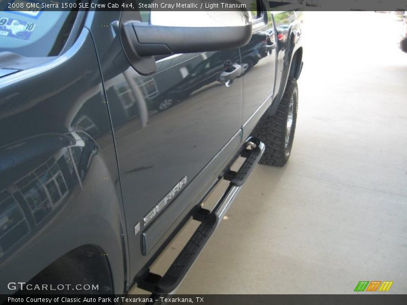 Stealth Gray Metallic / Light Titanium 2008 GMC Sierra 1500 SLE Crew Cab 4x4