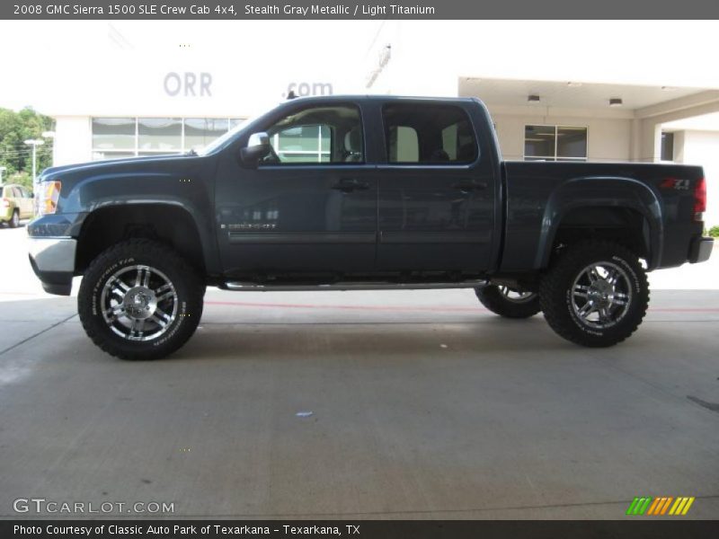 Stealth Gray Metallic / Light Titanium 2008 GMC Sierra 1500 SLE Crew Cab 4x4