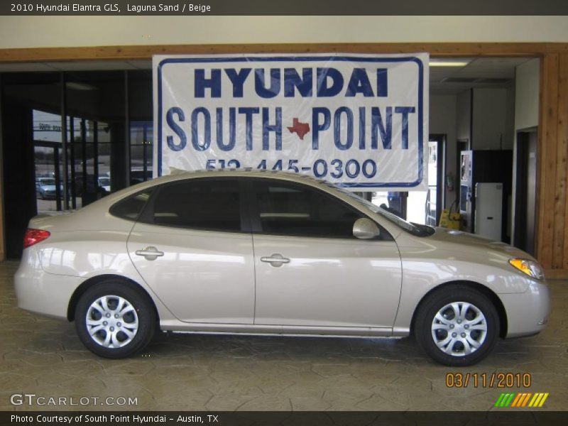 Laguna Sand / Beige 2010 Hyundai Elantra GLS