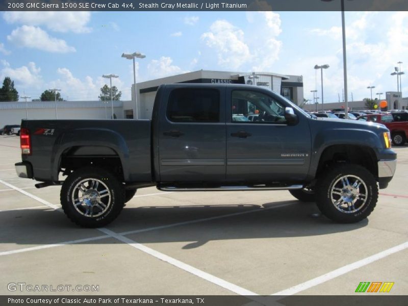 Stealth Gray Metallic / Light Titanium 2008 GMC Sierra 1500 SLE Crew Cab 4x4