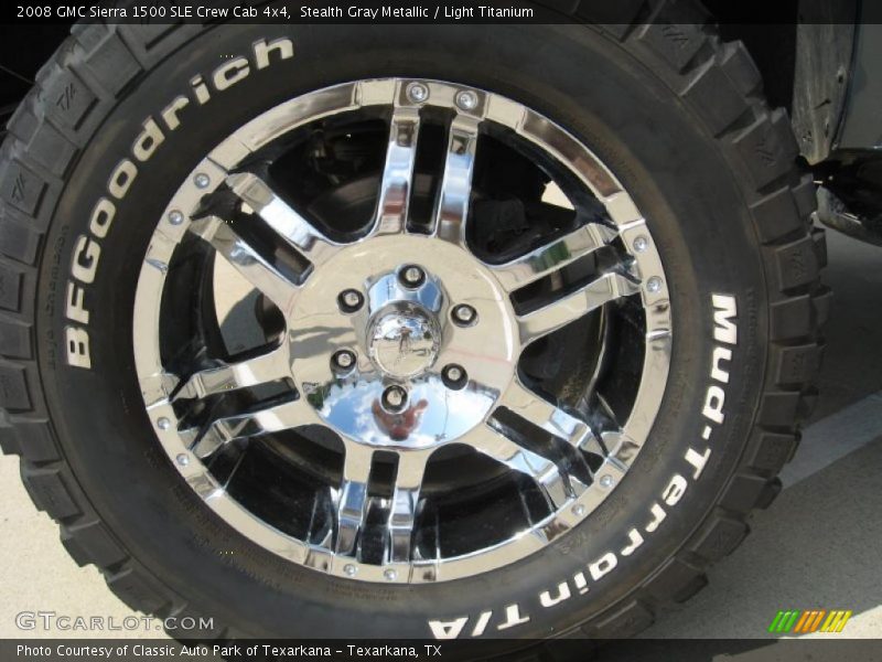 Stealth Gray Metallic / Light Titanium 2008 GMC Sierra 1500 SLE Crew Cab 4x4