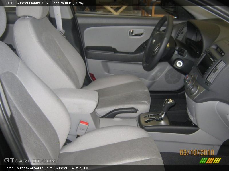 Regatta Blue / Gray 2010 Hyundai Elantra GLS
