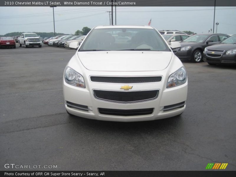 White Diamond Tricoat / Cocoa/Cashmere 2010 Chevrolet Malibu LT Sedan