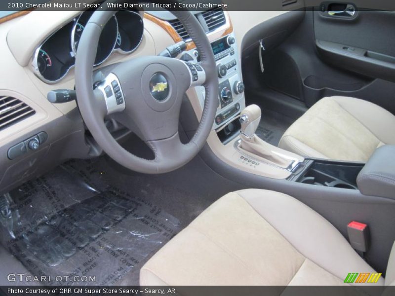 White Diamond Tricoat / Cocoa/Cashmere 2010 Chevrolet Malibu LT Sedan
