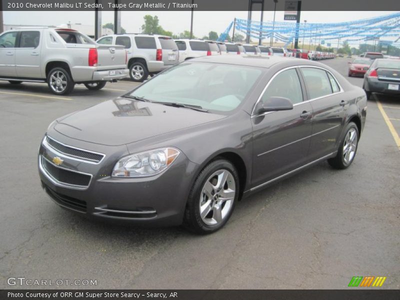Taupe Gray Metallic / Titanium 2010 Chevrolet Malibu LT Sedan