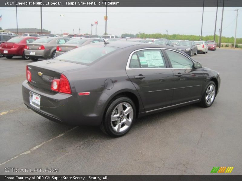 Taupe Gray Metallic / Titanium 2010 Chevrolet Malibu LT Sedan