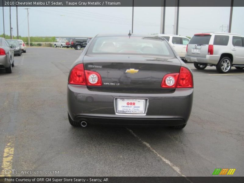 Taupe Gray Metallic / Titanium 2010 Chevrolet Malibu LT Sedan
