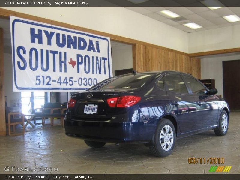 Regatta Blue / Gray 2010 Hyundai Elantra GLS