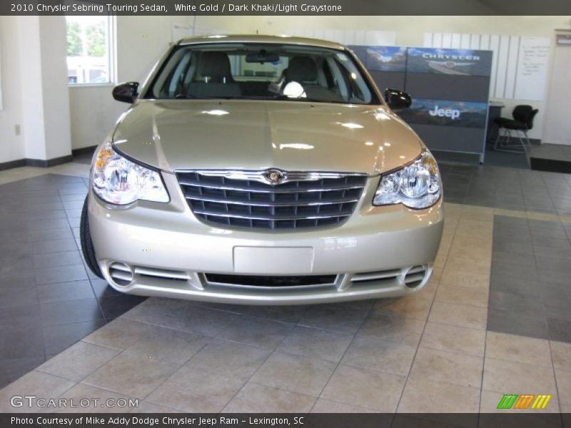 White Gold / Dark Khaki/Light Graystone 2010 Chrysler Sebring Touring Sedan