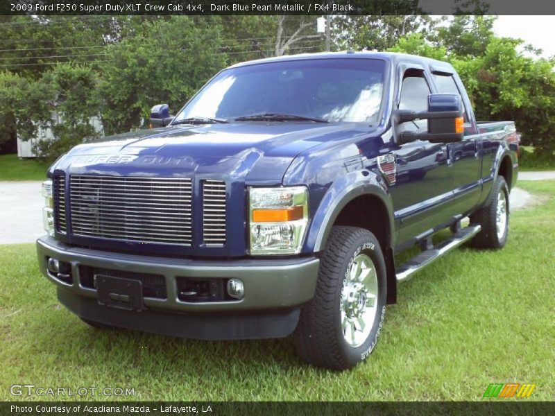 Dark Blue Pearl Metallic / FX4 Black 2009 Ford F250 Super Duty XLT Crew Cab 4x4