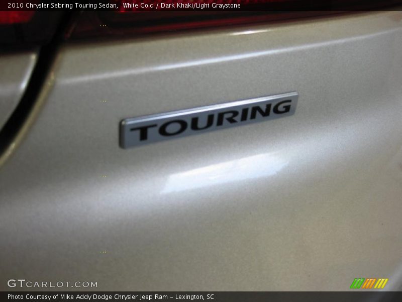 White Gold / Dark Khaki/Light Graystone 2010 Chrysler Sebring Touring Sedan