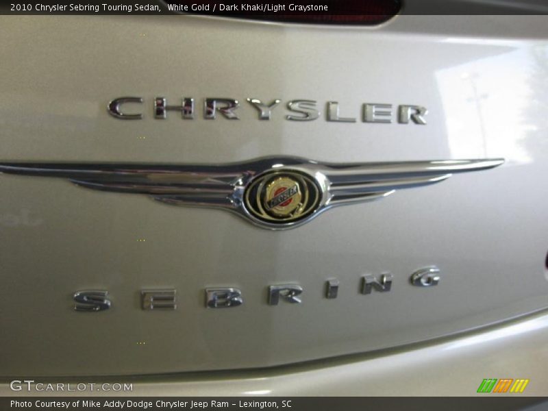 White Gold / Dark Khaki/Light Graystone 2010 Chrysler Sebring Touring Sedan