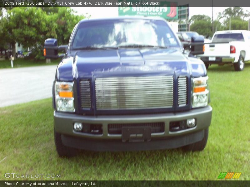 Dark Blue Pearl Metallic / FX4 Black 2009 Ford F250 Super Duty XLT Crew Cab 4x4