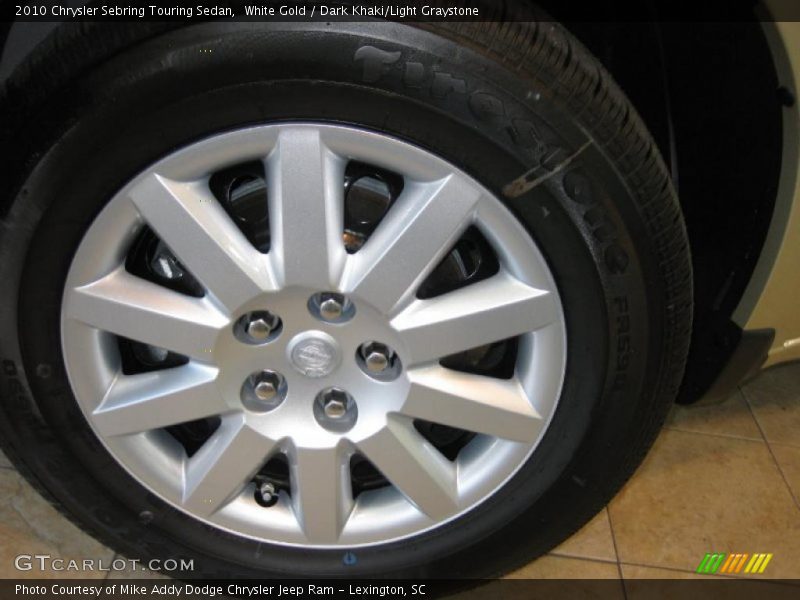 White Gold / Dark Khaki/Light Graystone 2010 Chrysler Sebring Touring Sedan