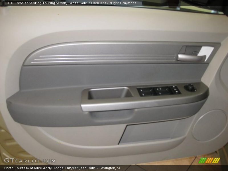 White Gold / Dark Khaki/Light Graystone 2010 Chrysler Sebring Touring Sedan