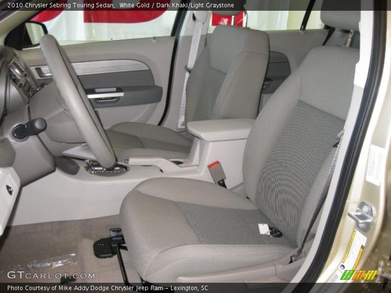 White Gold / Dark Khaki/Light Graystone 2010 Chrysler Sebring Touring Sedan