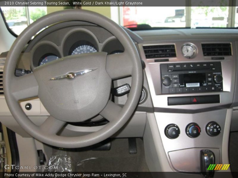 White Gold / Dark Khaki/Light Graystone 2010 Chrysler Sebring Touring Sedan