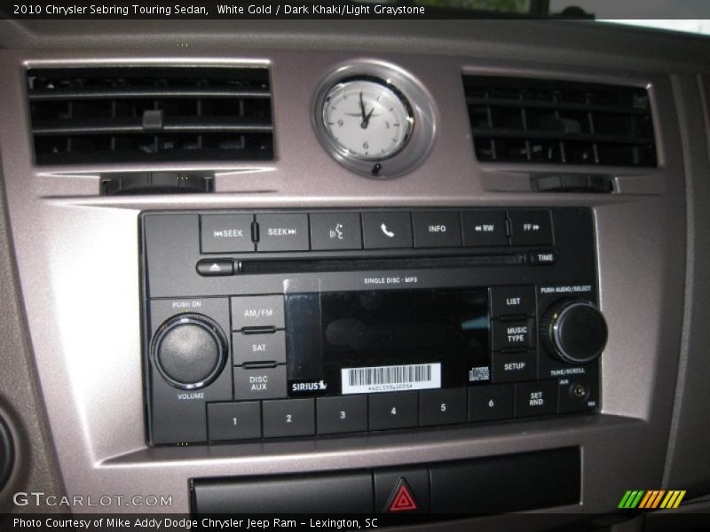 White Gold / Dark Khaki/Light Graystone 2010 Chrysler Sebring Touring Sedan