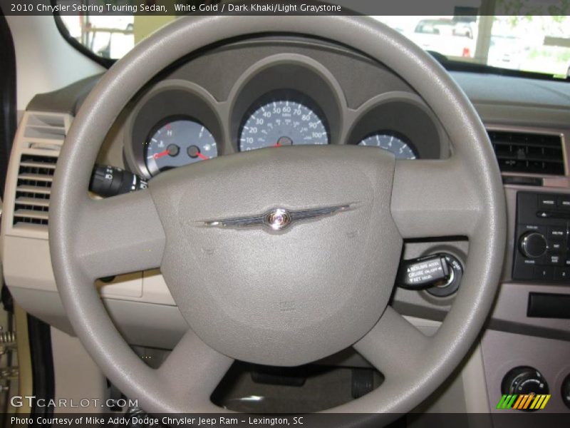 White Gold / Dark Khaki/Light Graystone 2010 Chrysler Sebring Touring Sedan