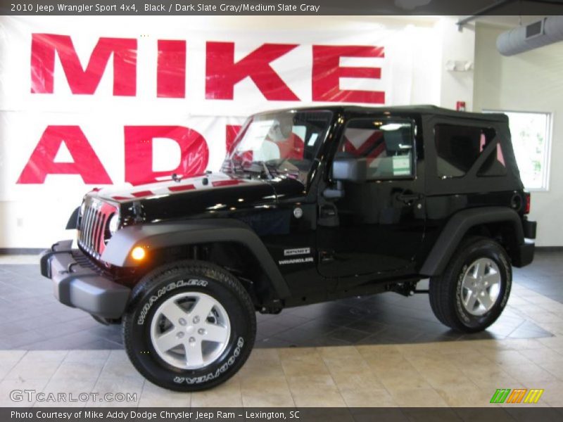 Black / Dark Slate Gray/Medium Slate Gray 2010 Jeep Wrangler Sport 4x4