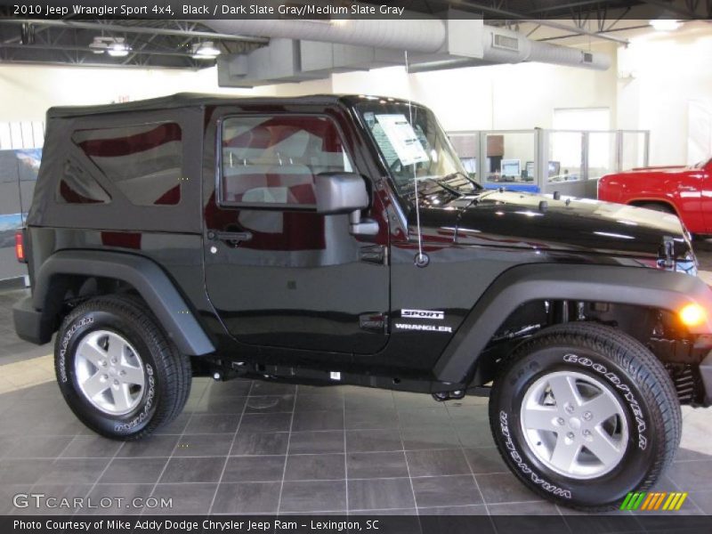 Black / Dark Slate Gray/Medium Slate Gray 2010 Jeep Wrangler Sport 4x4
