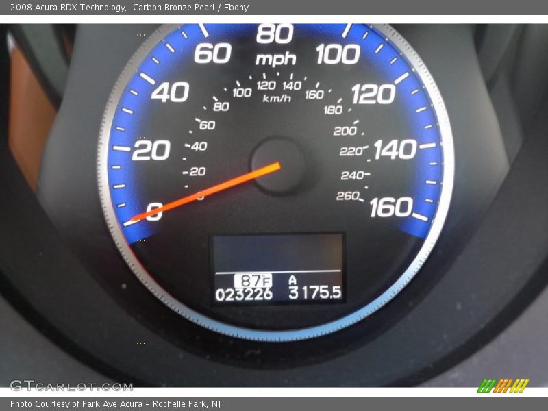 Carbon Bronze Pearl / Ebony 2008 Acura RDX Technology