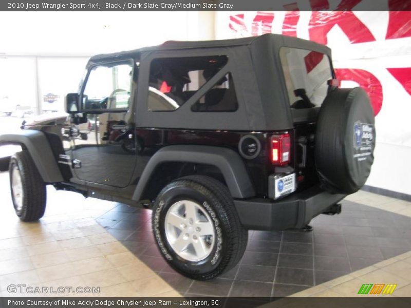 Black / Dark Slate Gray/Medium Slate Gray 2010 Jeep Wrangler Sport 4x4