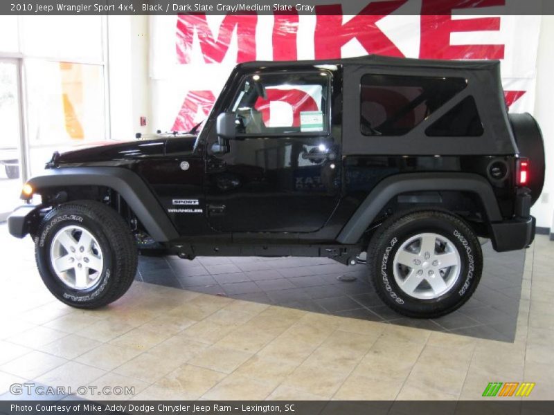 Black / Dark Slate Gray/Medium Slate Gray 2010 Jeep Wrangler Sport 4x4