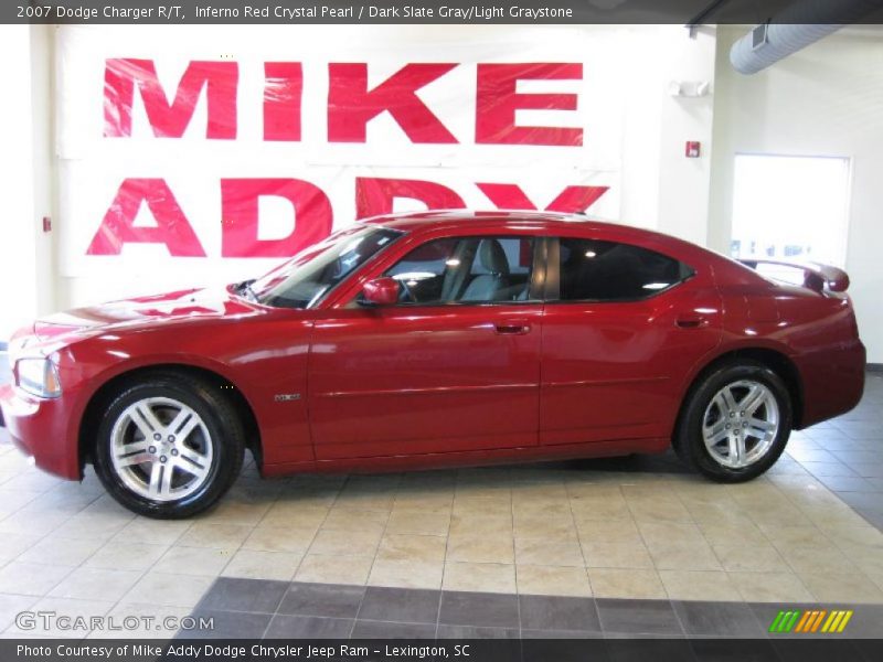 Inferno Red Crystal Pearl / Dark Slate Gray/Light Graystone 2007 Dodge Charger R/T