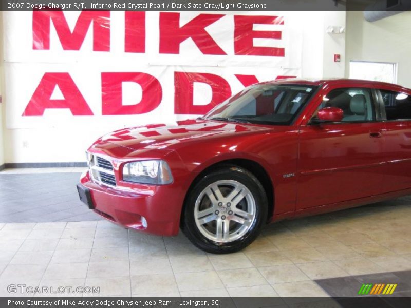 Inferno Red Crystal Pearl / Dark Slate Gray/Light Graystone 2007 Dodge Charger R/T