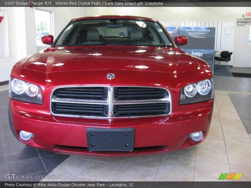 Inferno Red Crystal Pearl / Dark Slate Gray/Light Graystone 2007 Dodge Charger R/T