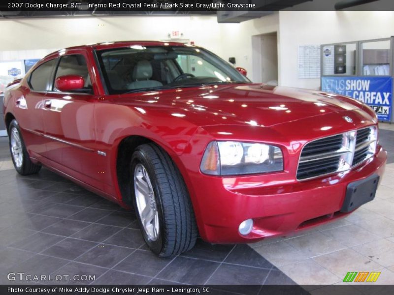 Inferno Red Crystal Pearl / Dark Slate Gray/Light Graystone 2007 Dodge Charger R/T