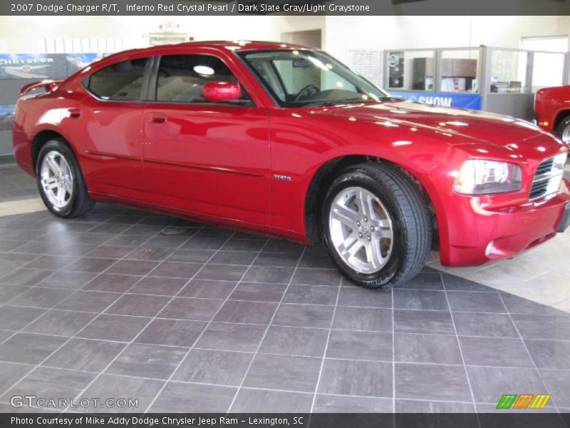 Inferno Red Crystal Pearl / Dark Slate Gray/Light Graystone 2007 Dodge Charger R/T