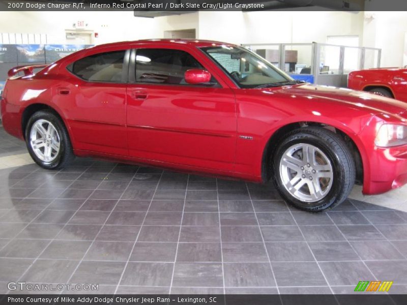 Inferno Red Crystal Pearl / Dark Slate Gray/Light Graystone 2007 Dodge Charger R/T