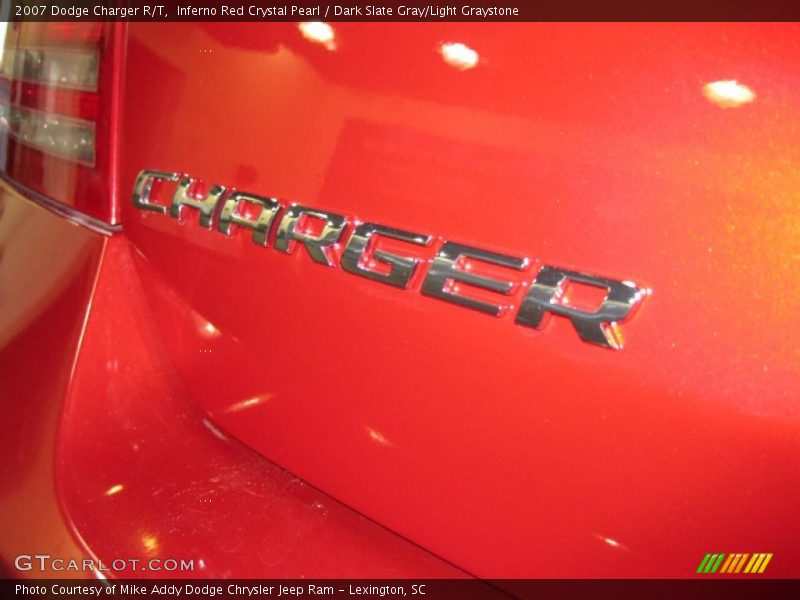 Inferno Red Crystal Pearl / Dark Slate Gray/Light Graystone 2007 Dodge Charger R/T