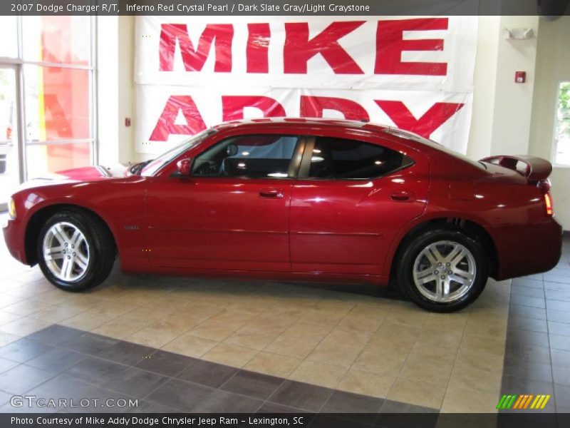 Inferno Red Crystal Pearl / Dark Slate Gray/Light Graystone 2007 Dodge Charger R/T