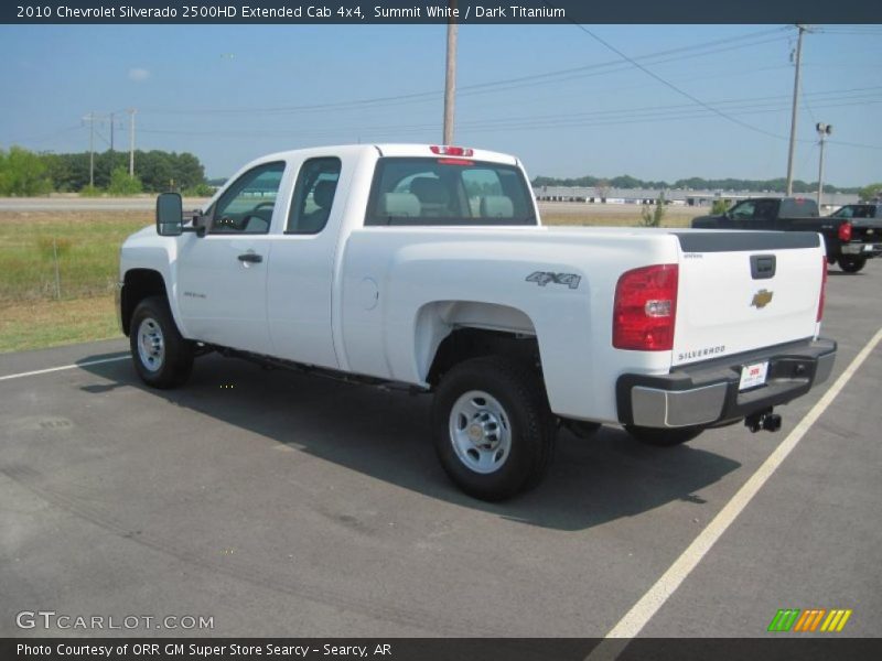 Summit White / Dark Titanium 2010 Chevrolet Silverado 2500HD Extended Cab 4x4