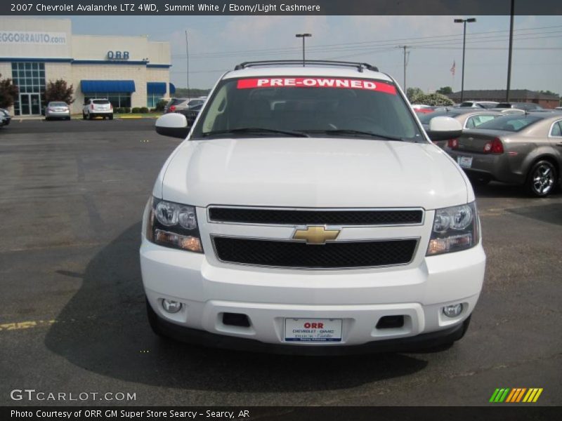 Summit White / Ebony/Light Cashmere 2007 Chevrolet Avalanche LTZ 4WD