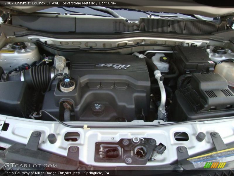 Silverstone Metallic / Light Gray 2007 Chevrolet Equinox LT AWD