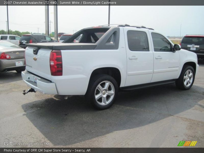 Summit White / Ebony/Light Cashmere 2007 Chevrolet Avalanche LTZ 4WD
