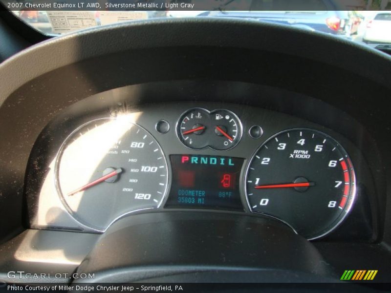 Silverstone Metallic / Light Gray 2007 Chevrolet Equinox LT AWD