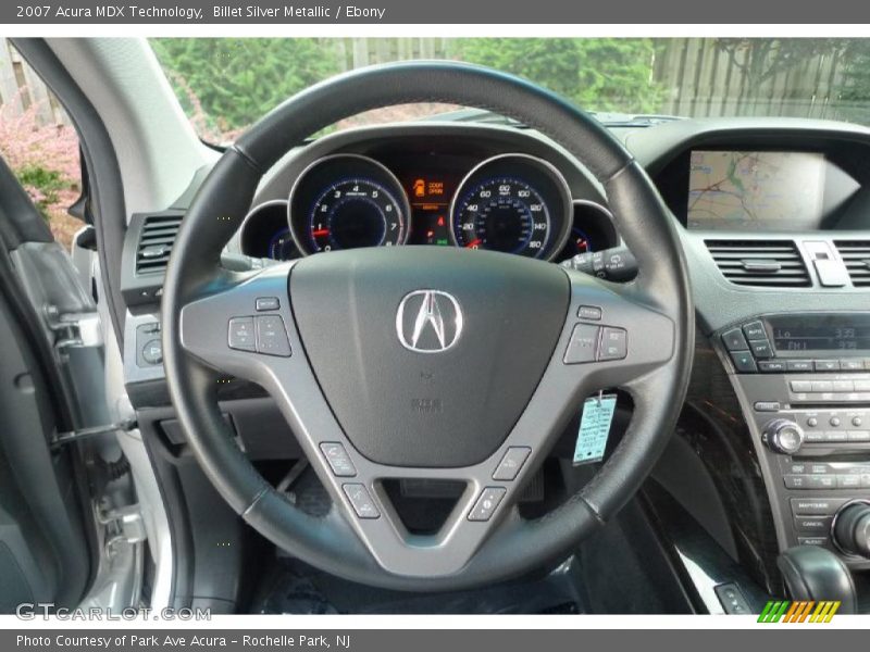 Billet Silver Metallic / Ebony 2007 Acura MDX Technology