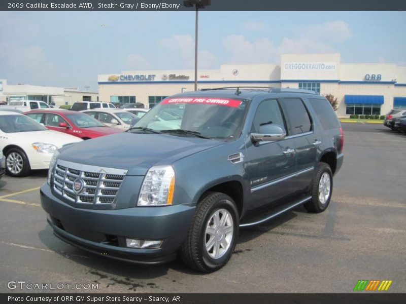 Stealth Gray / Ebony/Ebony 2009 Cadillac Escalade AWD