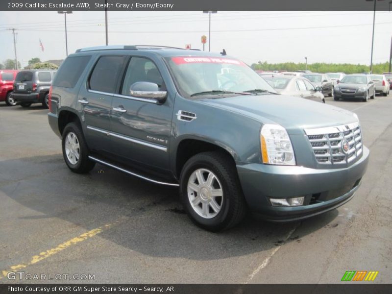 Stealth Gray / Ebony/Ebony 2009 Cadillac Escalade AWD