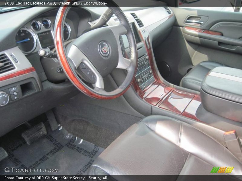 Stealth Gray / Ebony/Ebony 2009 Cadillac Escalade AWD
