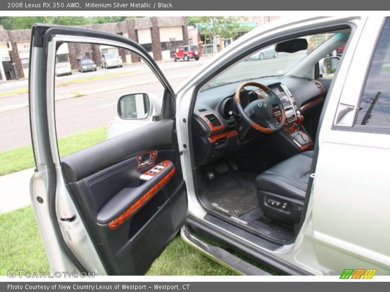 Millenium Silver Metallic / Black 2008 Lexus RX 350 AWD