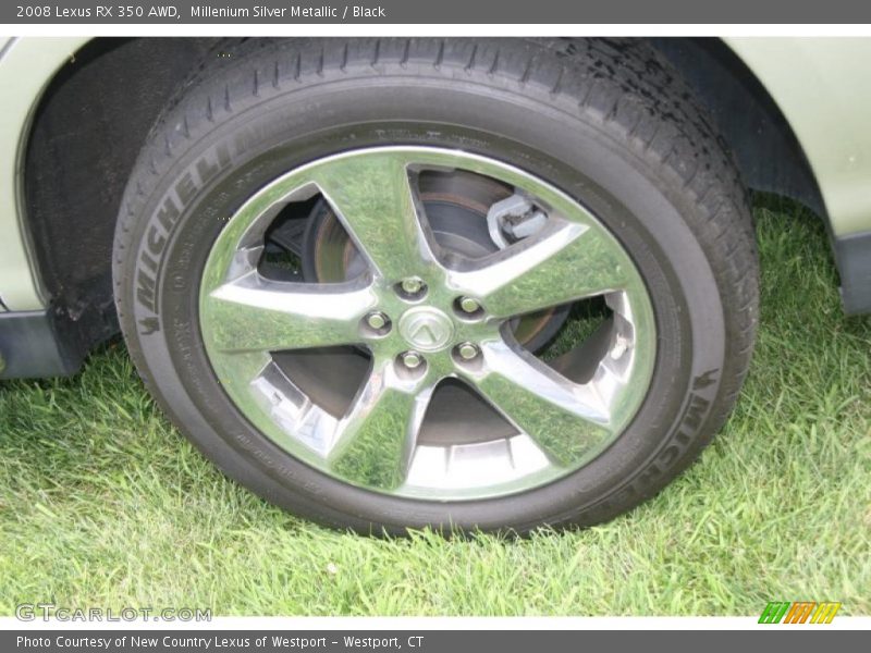 Millenium Silver Metallic / Black 2008 Lexus RX 350 AWD