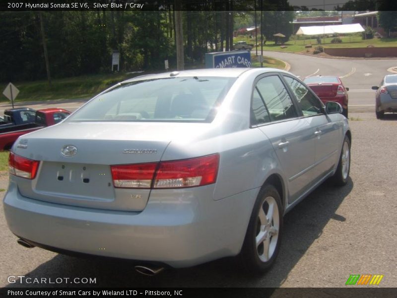 Silver Blue / Gray 2007 Hyundai Sonata SE V6