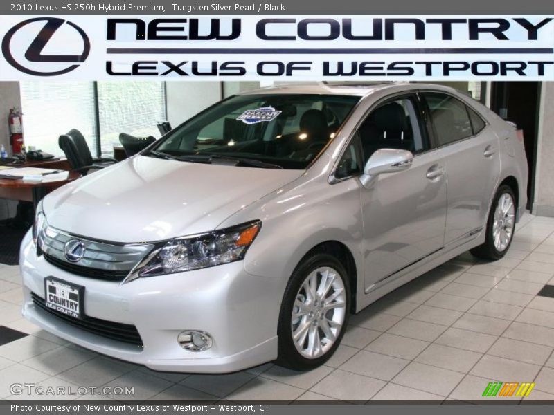 Tungsten Silver Pearl / Black 2010 Lexus HS 250h Hybrid Premium