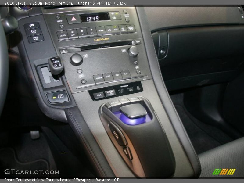 Tungsten Silver Pearl / Black 2010 Lexus HS 250h Hybrid Premium